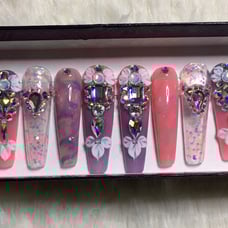 XXL Dreamy Opal Press On Nails
