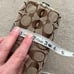 Vintage 2007 Coach Monogram “C” Canvas + Leather Cosmetics Bag Brown / Baby Blue