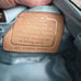 Vintage 2007 Coach Monogram “C” Canvas + Leather Cosmetics Bag Brown / Baby Blue