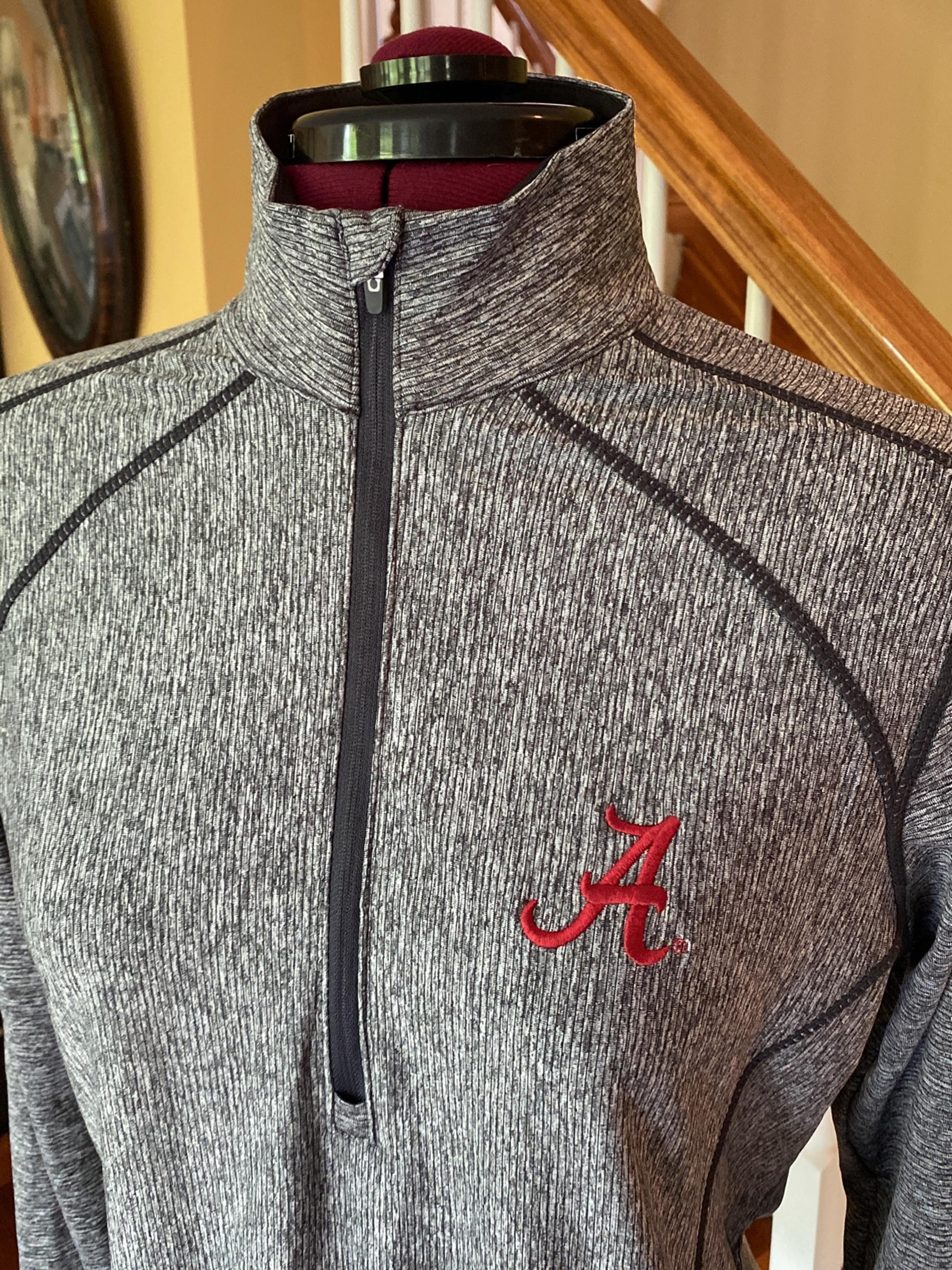 Alabama Crimson Tide Antigua Women's Tempo 1/4-Zip Desert Dry Pullover Jacket -