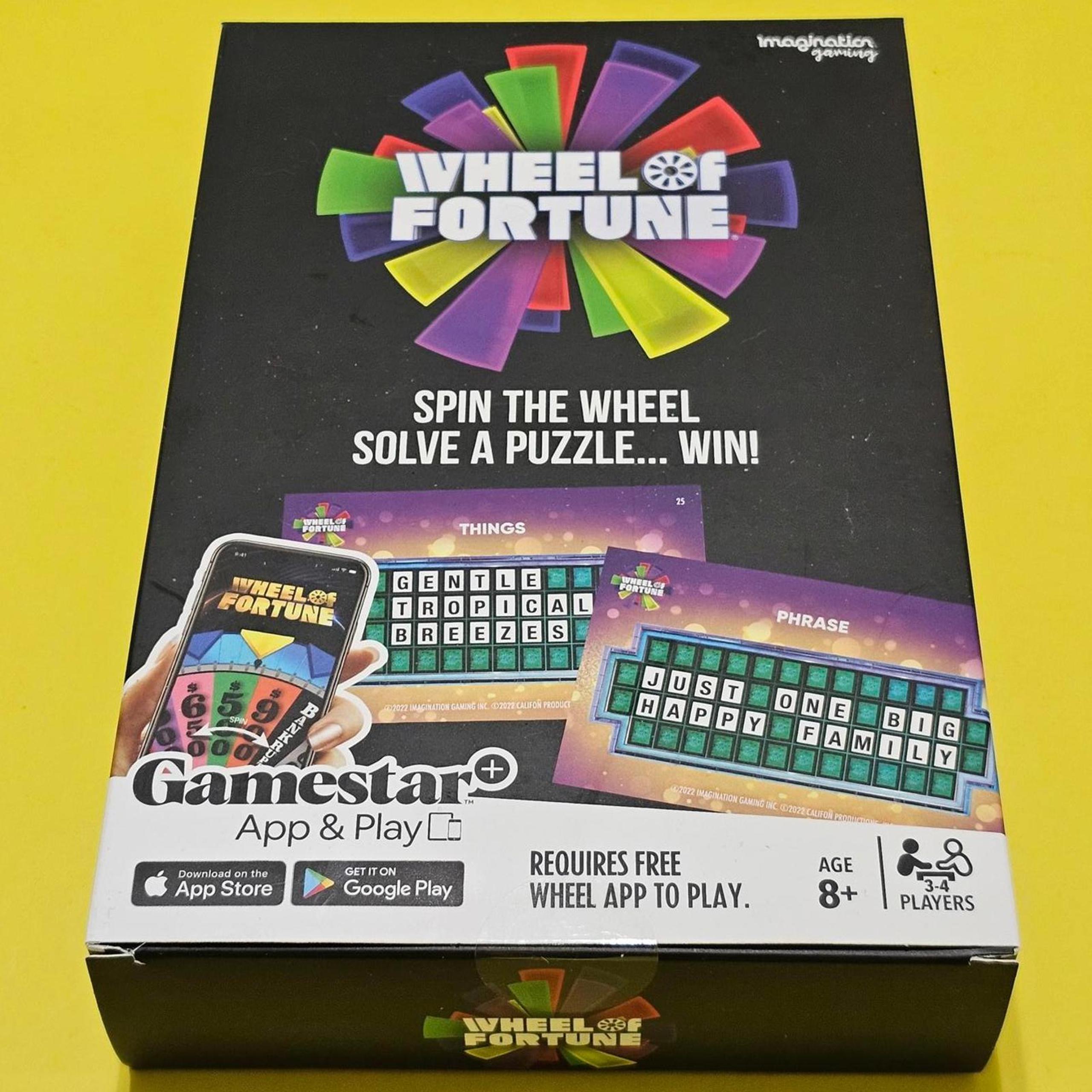 Wheel Of Fortune Hybrid Game Board Game Works with Android/IOS App New In Box