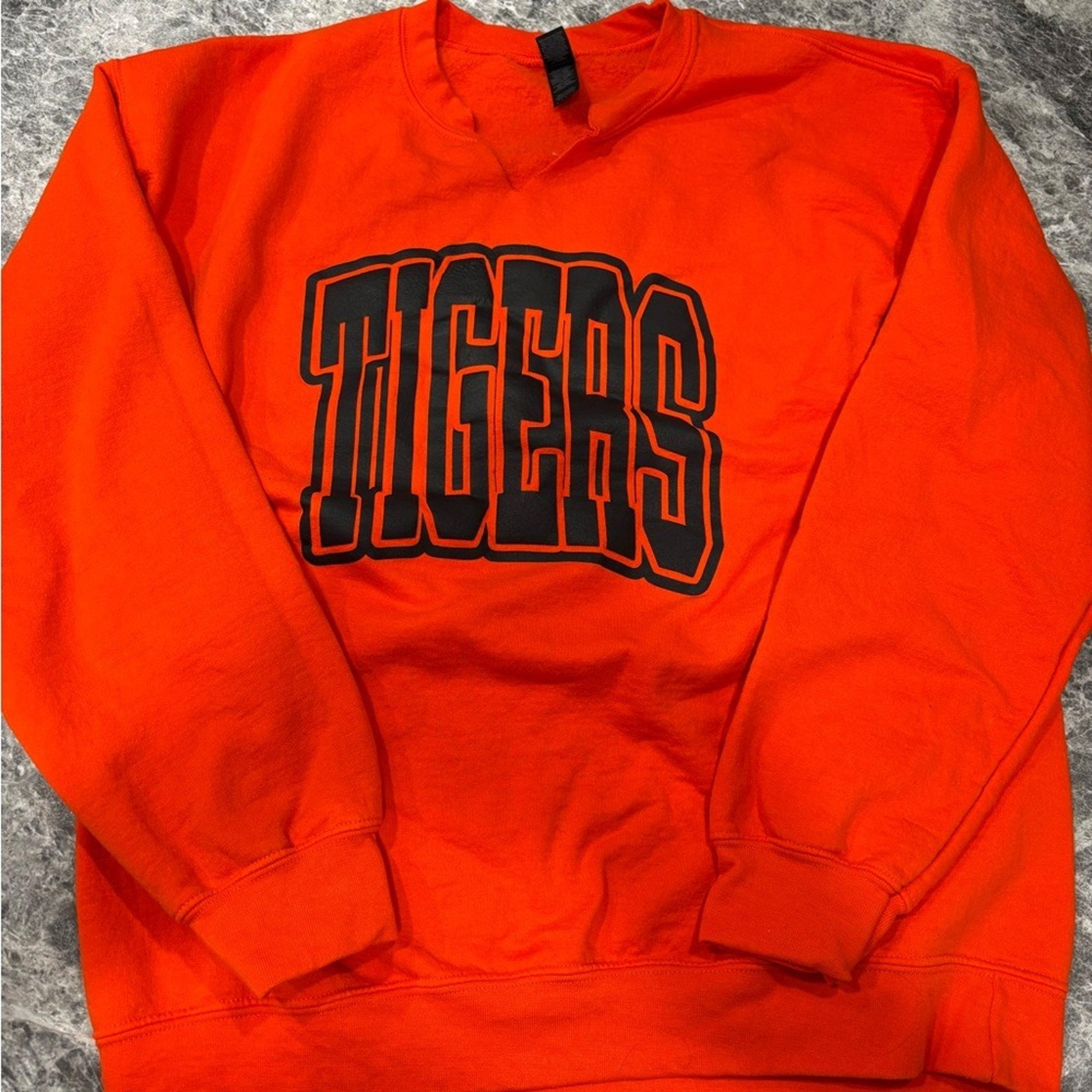 Orange Tigers women's cut neck sweatshirt