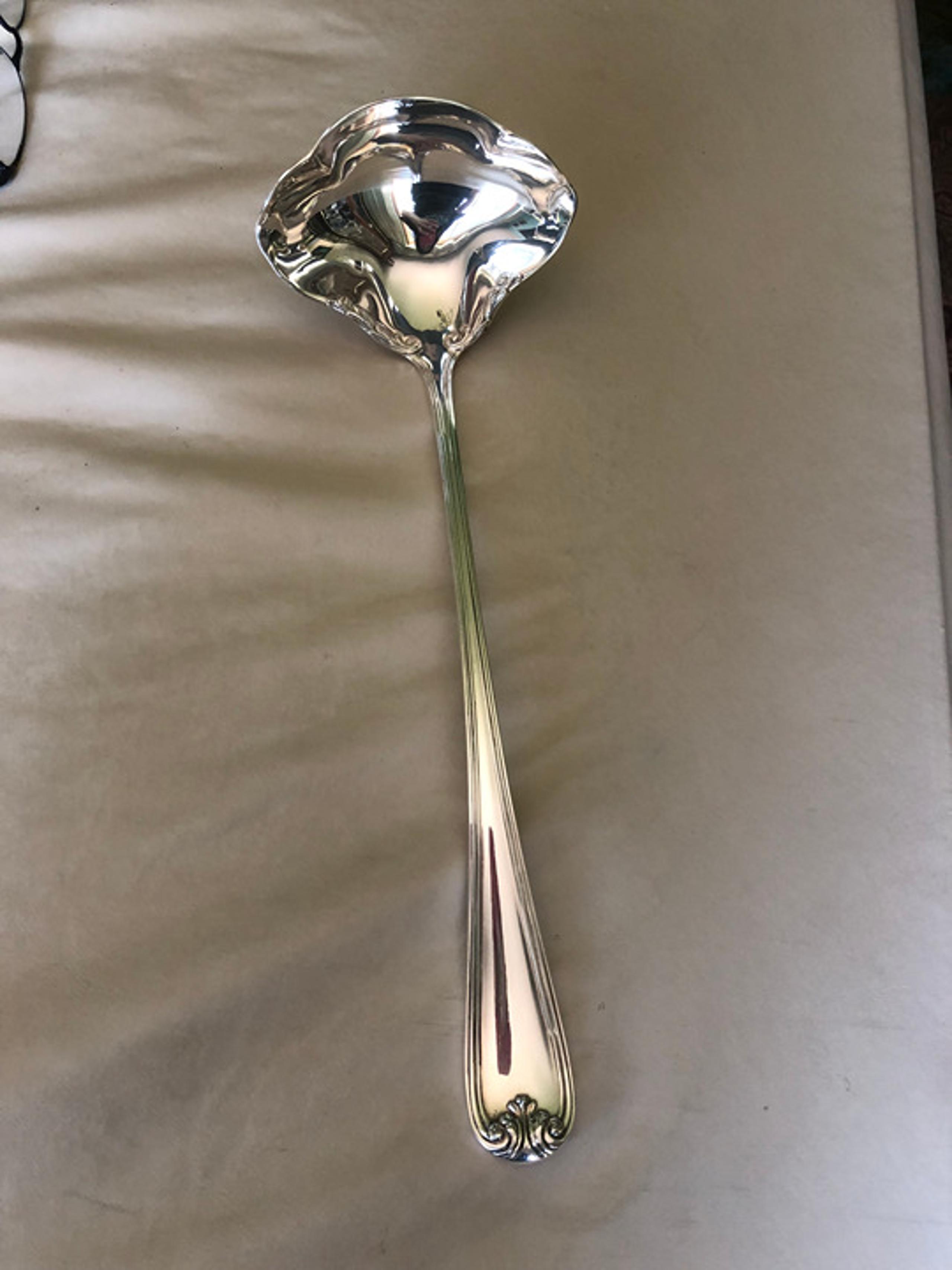 Vintage Gorham Heritage Italy Kings Soup Ladle Silver Plated Silverware