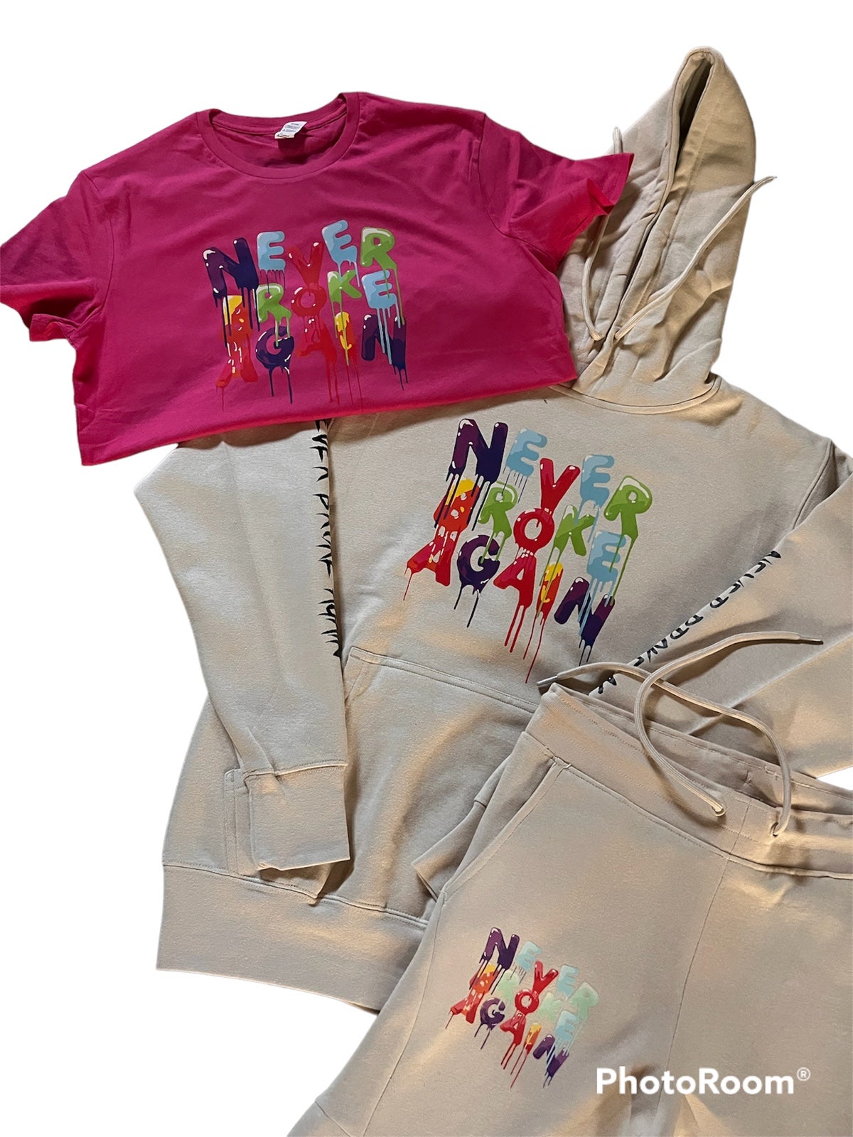 Never Broke Again Hoodie and Jogger w/ shirt