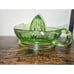 Federal Glass Uranium Depression Glass Manual Citrus Juicer Reamer