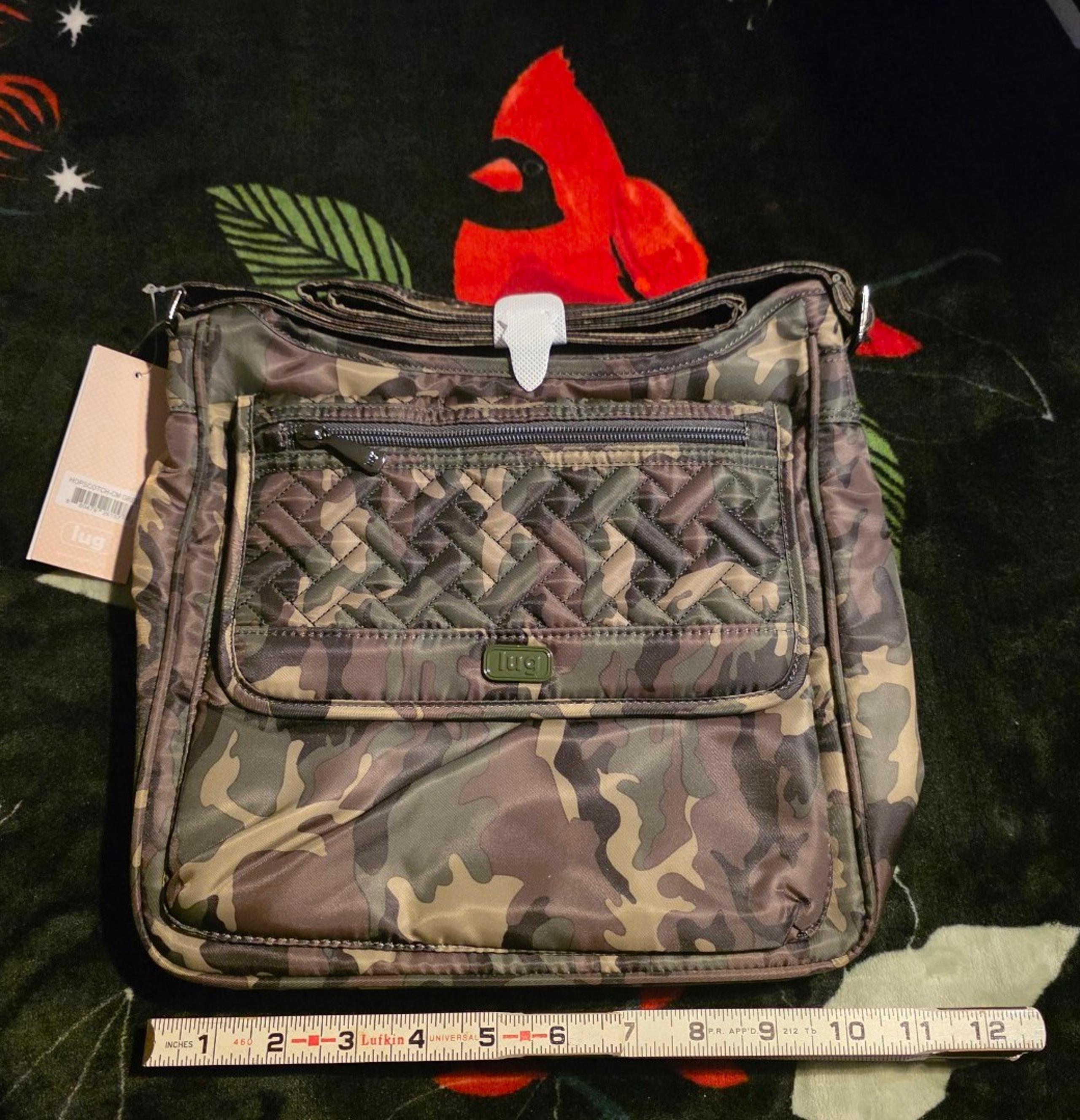 LUG CAMO GREEN HOPSCOTCH CROSSBODY BAG - NWT