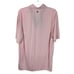 Greyson Icon Polo Micro Dot Wolf Print Pink Purple Accents Button Down Collar L