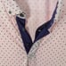Greyson Icon Polo Micro Dot Wolf Print Pink Purple Accents Button Down Collar L
