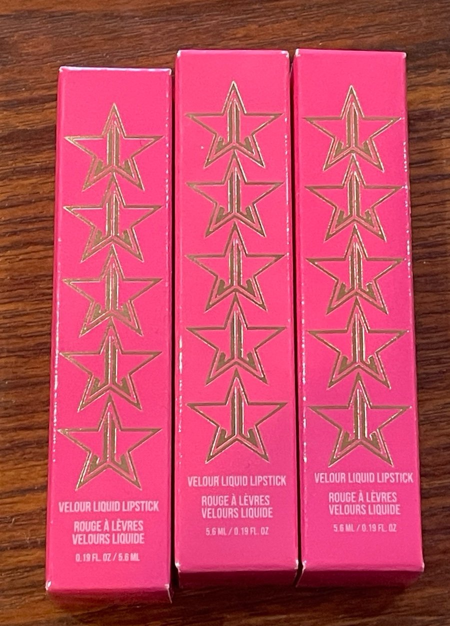 JEFFREE STAR LOT OF 3 VELOUR LIQUID LIPSTICK