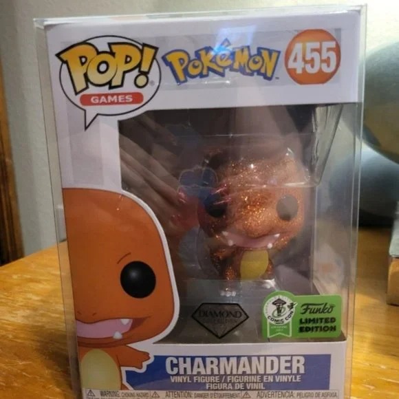 Pokemon Charmander ECCC (Con Exclusive Sticker) Diamond Exclusive Funko Pop