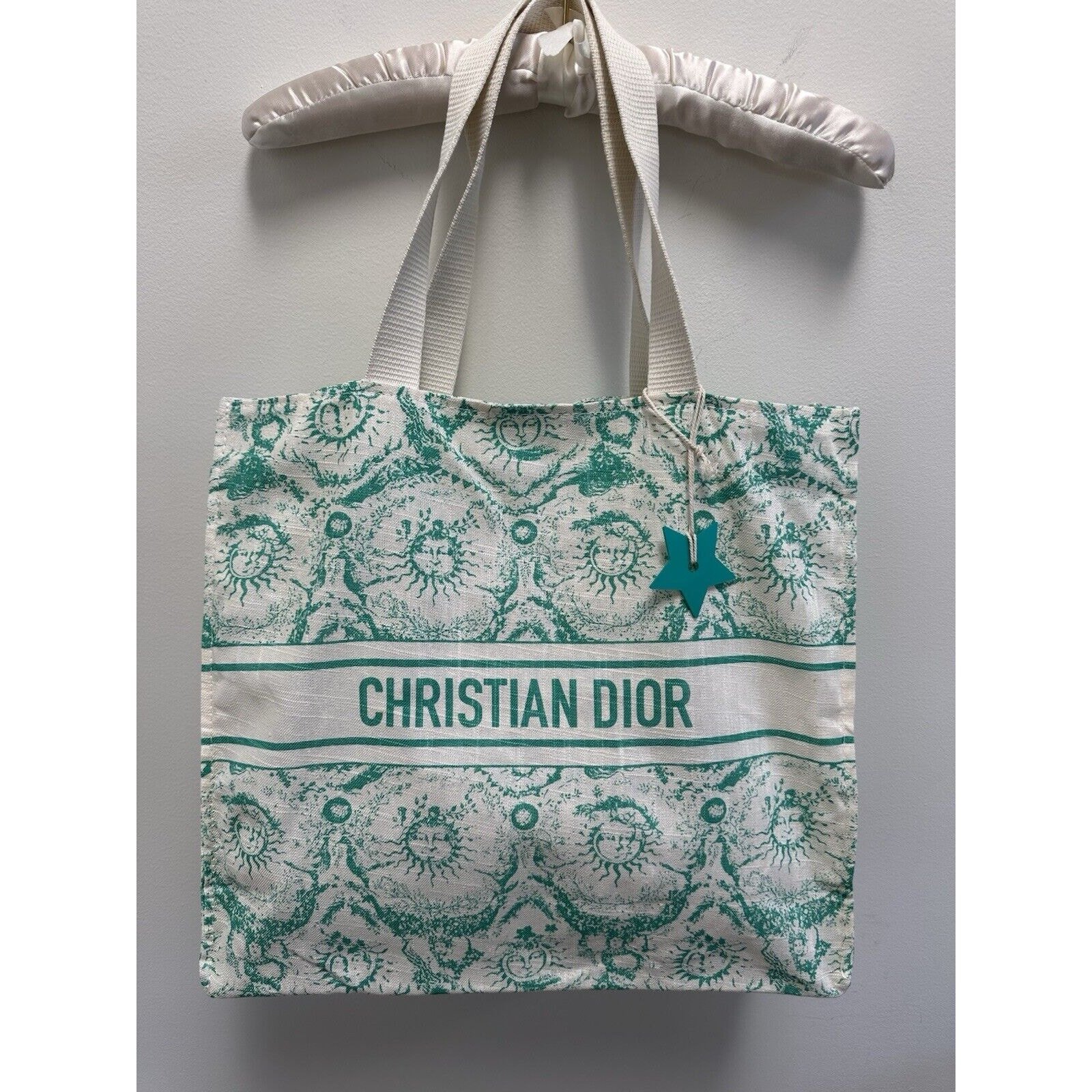 Christian Dior GWP Dioriviera Beach Tote Bag Turquoise