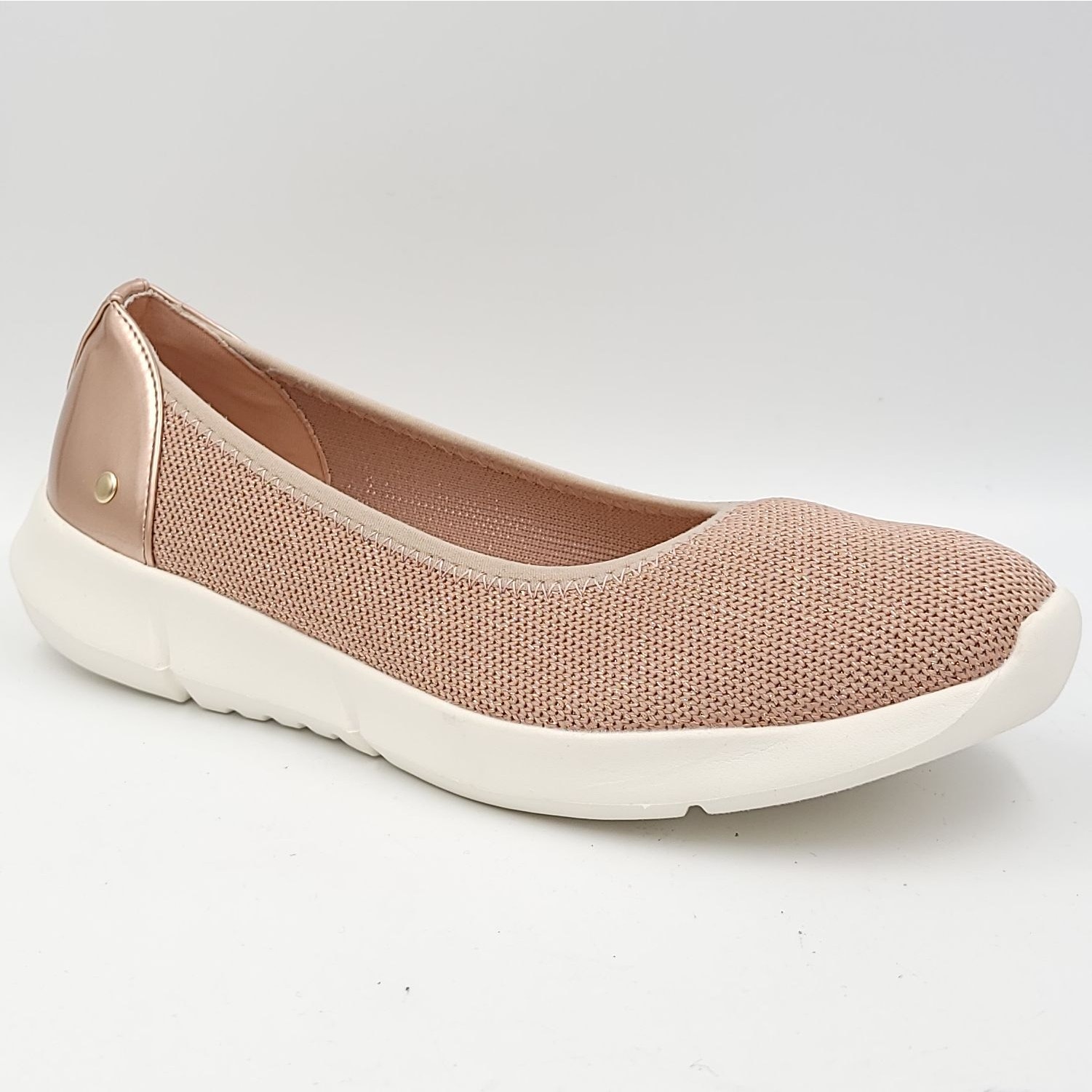 Karen Scott Women Sporty Ballet Flats Kaseena Size US 10M Blush Pink Mesh