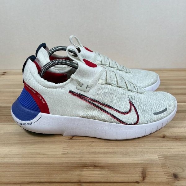 Nike Free RN Next Nature Road running shoes Mens 9.5 White Sea Glass Blue Red