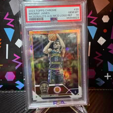 Bronny James McDonalds Logo Refractor PSA 10 McD All American Los Angeles Lakers