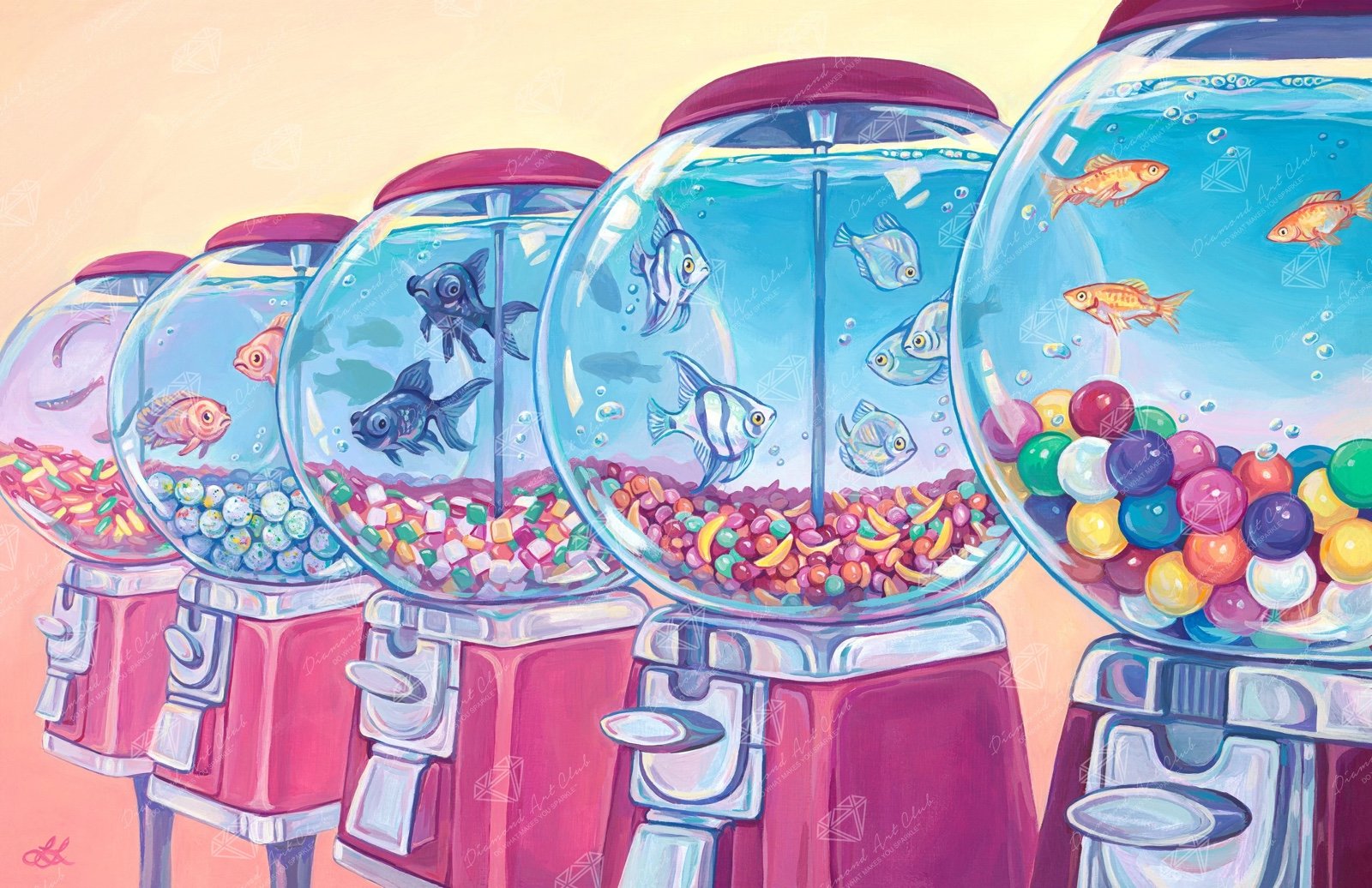 Diamond Art Club CANDY FISH By Lisa LaRose Diamond Painting Kit