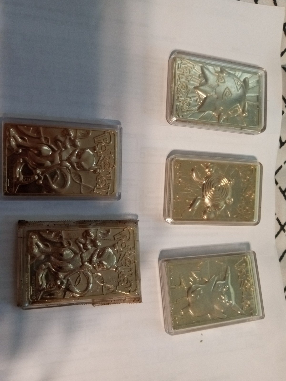 Pokemon gold antique collectibles
