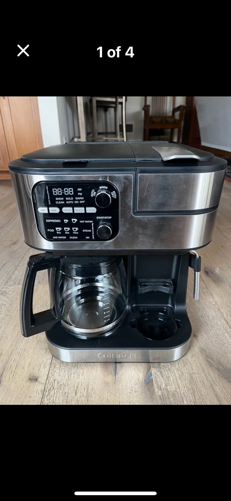 Cuisinart Coffeemaker, Coffee Center Barista Bar 4-In-1 Coffee Machine, Single-S