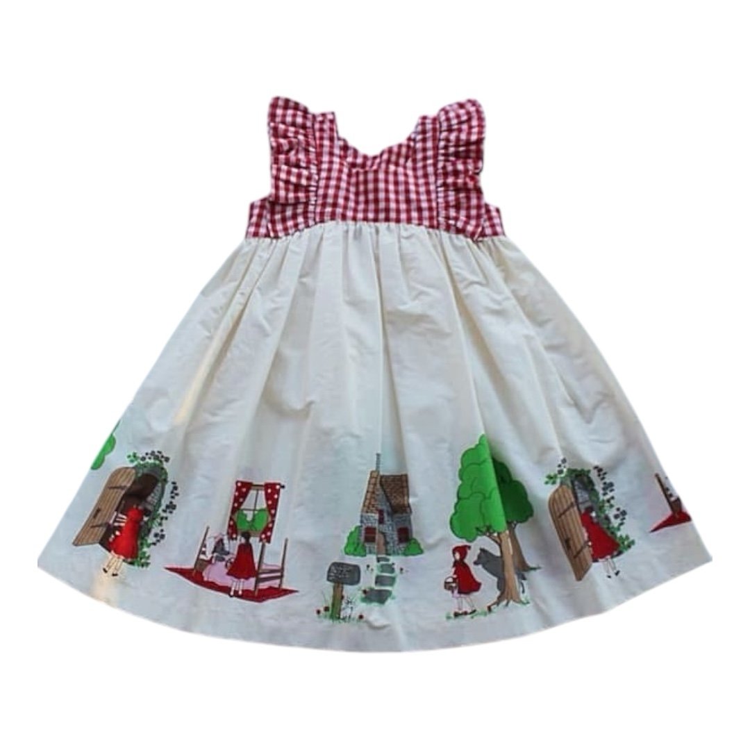 Eleanor Rose Little Red Riding Hood Lacey Dress Size 5/6