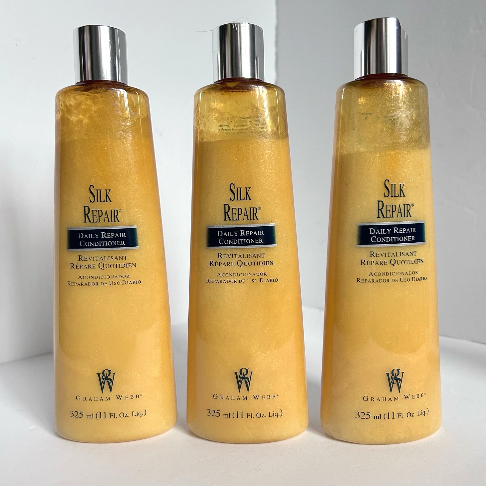 Silk Repair Daily Repair Conditioner Graham Webb 11oz Set ofThree Bottles