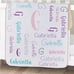Personalized Cute Letters & Names Styles Baby Kids Sherpa Blanket