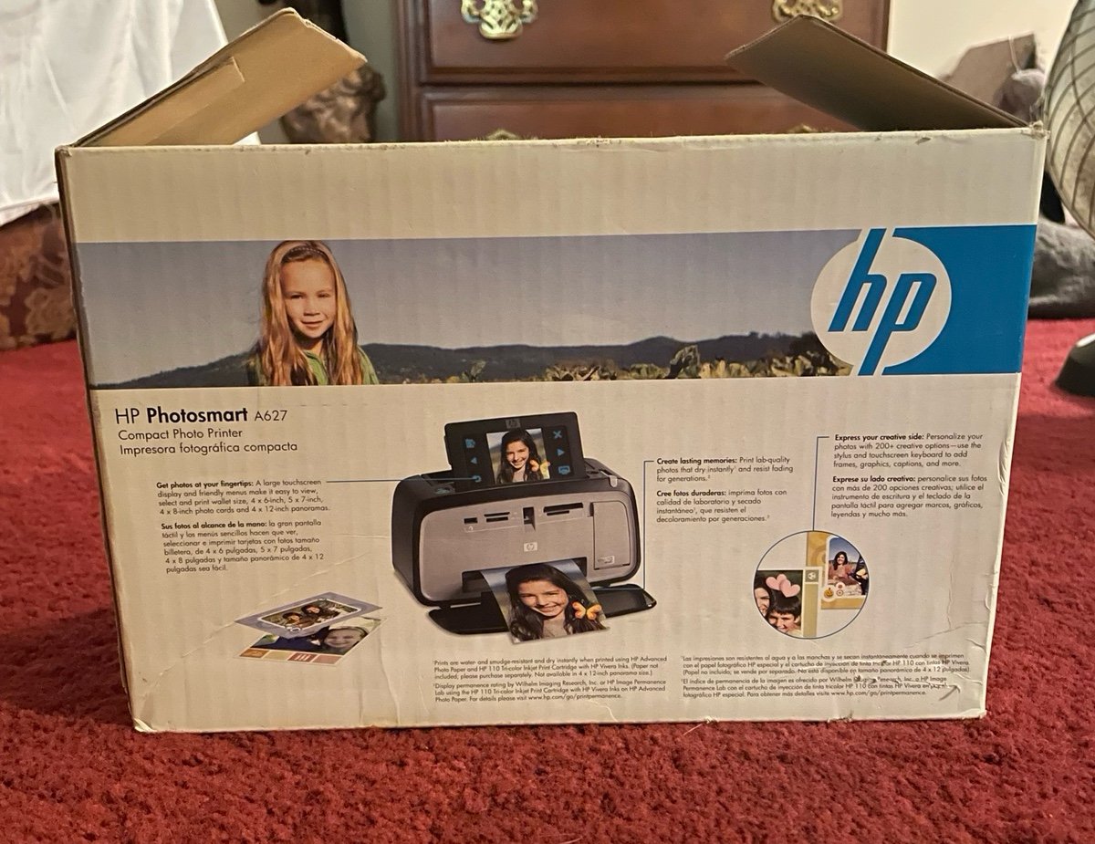 HP Photosmart A627 Digital Photo Inkjet Printer