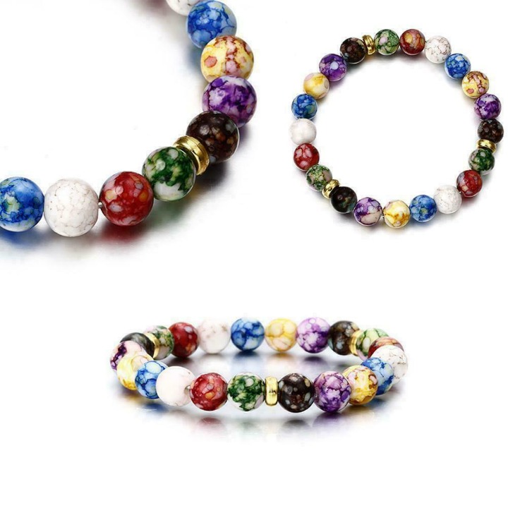 Natural Stone Bead Bracelet