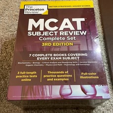 THE PRINCTON REVIEW - MCAT SUBJECT REVIEW COMPLETE SET 3RD EDITION