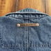 Pepe Jeans London Jean Jacket Women's Large Y2K Blue Denim Yellow Embroidered
