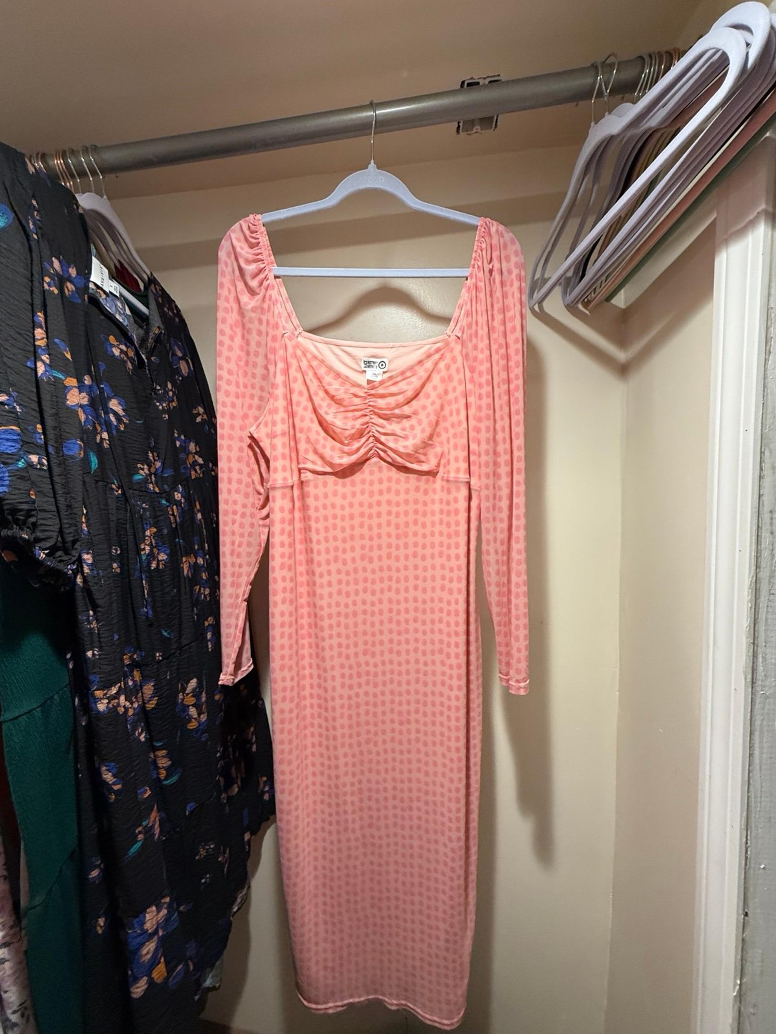 Long Sleeve Sweetheart Neck A-Line Dress