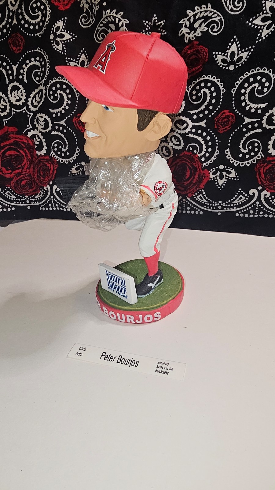 Peter Bourjos. Live Signiture. Silver. Not professionally authenticated. LAAngel