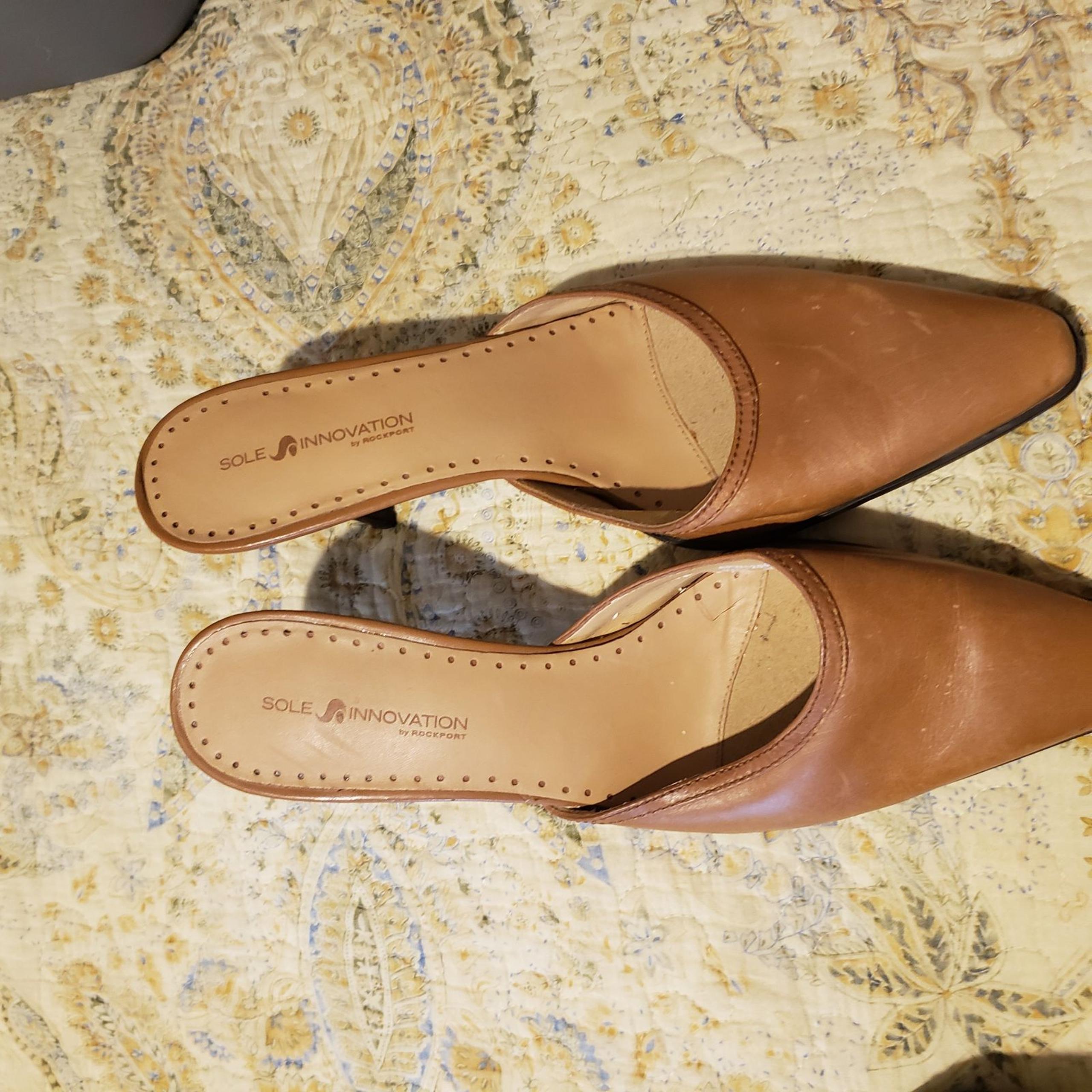 Rockport Leather Slides