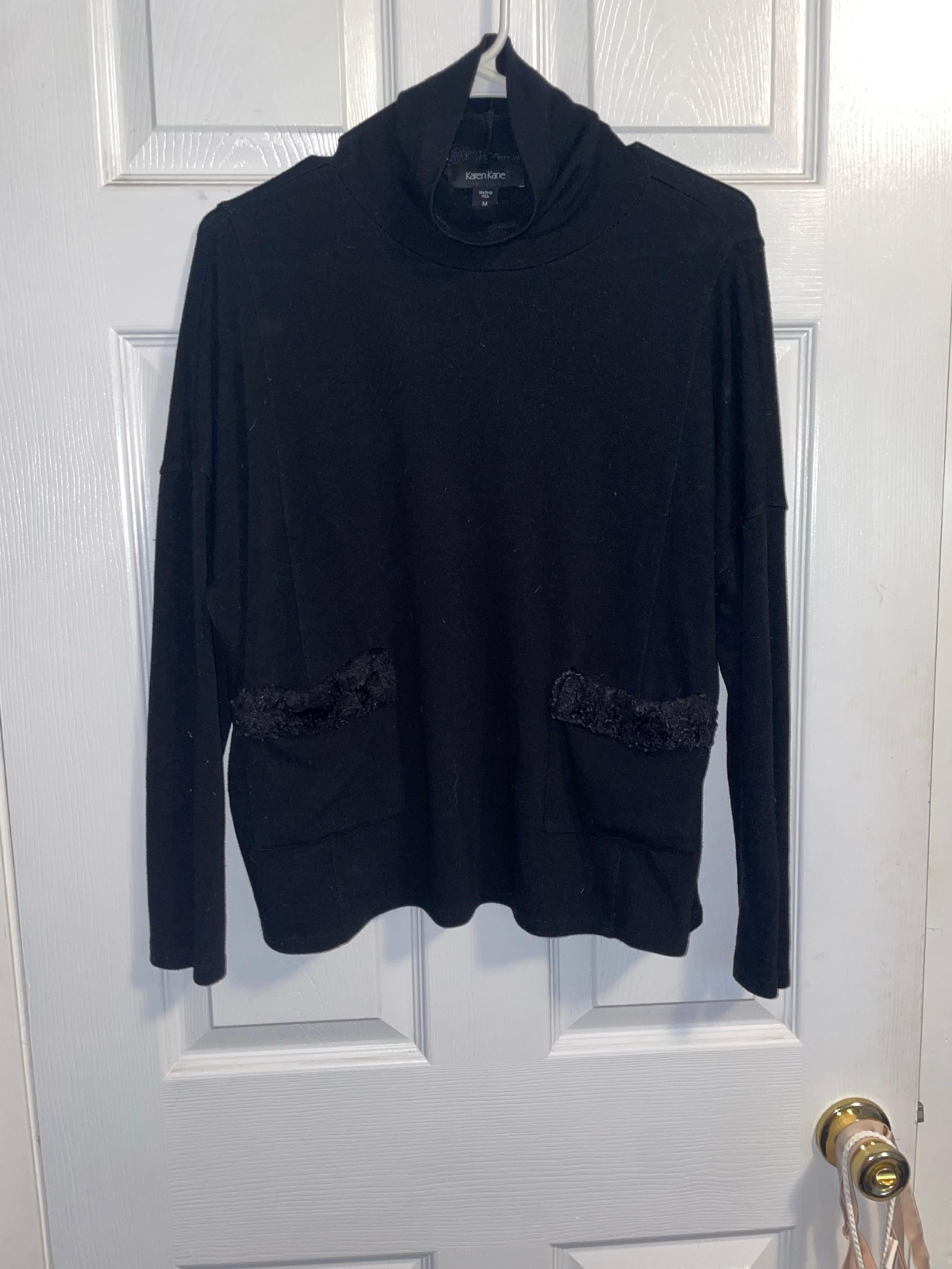 Karen Kane BabyDoll Blouse w/ front pockets