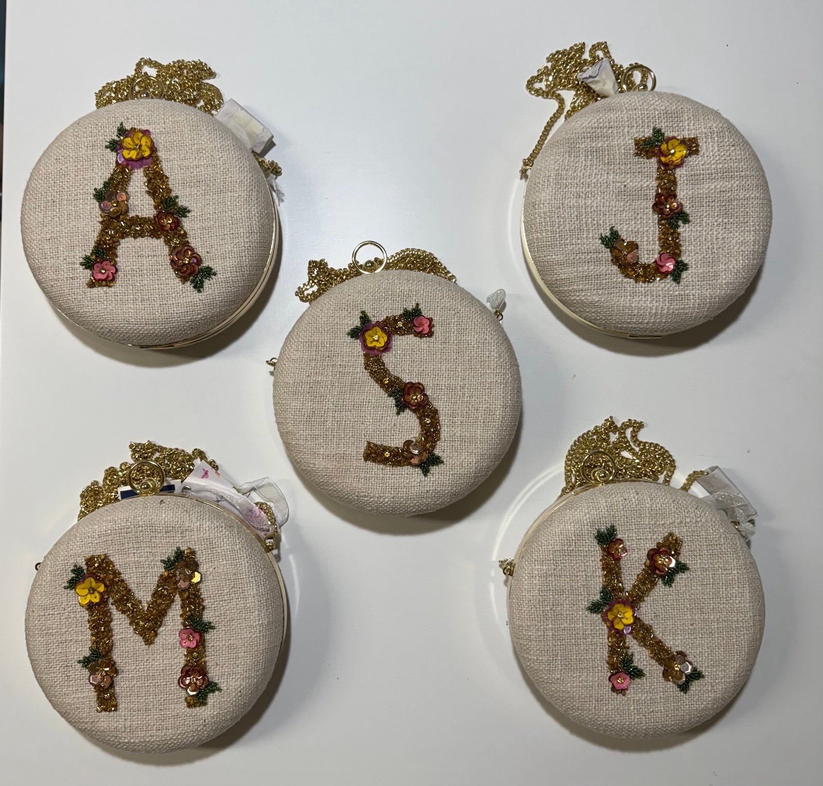 Round Chain Crossbody Beaded Bag Viral Tiktok Bag Made In India