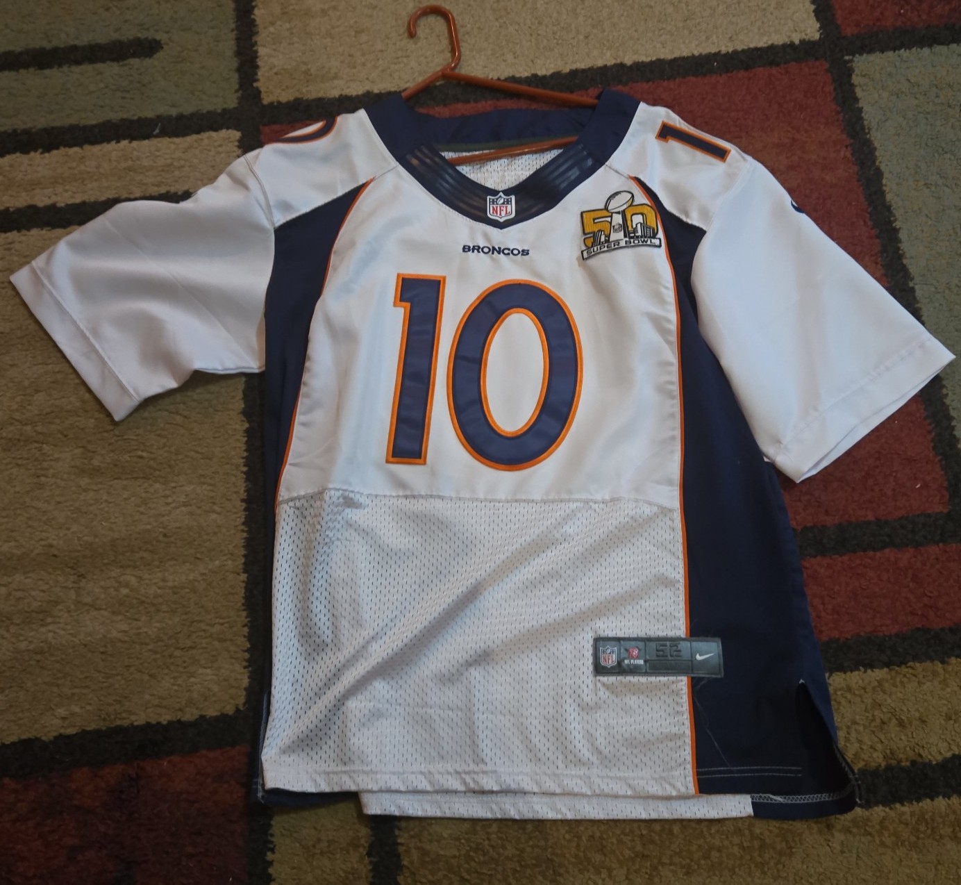 Jersey Broncos Sanders Stitched Nike Super Bowl 52