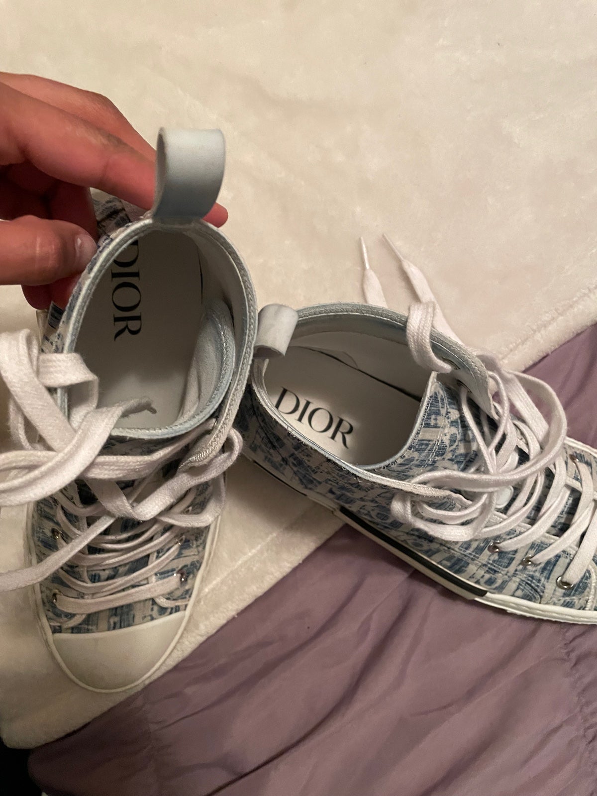 Dior high top fashion sneakers for women