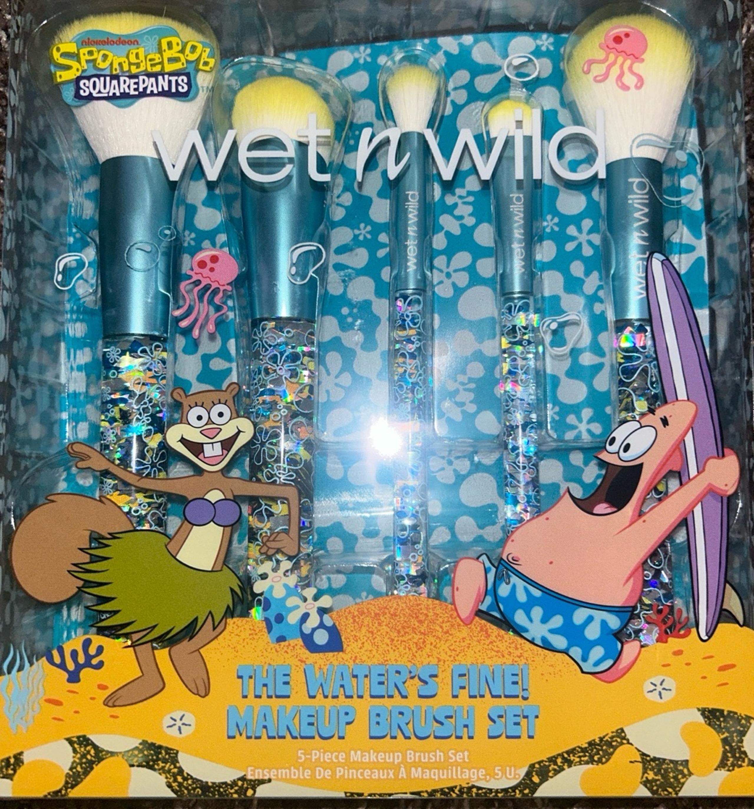 LIMITED EDITION WET N WILD +SPONGEBOB COLLAB MAKEUP BRUSH SET