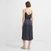 Theory Hammered Stripe Spaghetti Wrap Dress 8 395