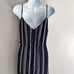 Theory Hammered Stripe Spaghetti Wrap Dress 8 395