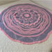 Afghan Throw Topper Hand Crafted 5 Foot Round STAR Crochet Pink Lavender NEW