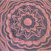 Afghan Throw Topper Hand Crafted 5 Foot Round STAR Crochet Pink Lavender NEW