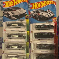 Hot Wheels New 2024 Zamac Lamborghini Sesto Elemento & 67 Ford GT40 Lot of 8