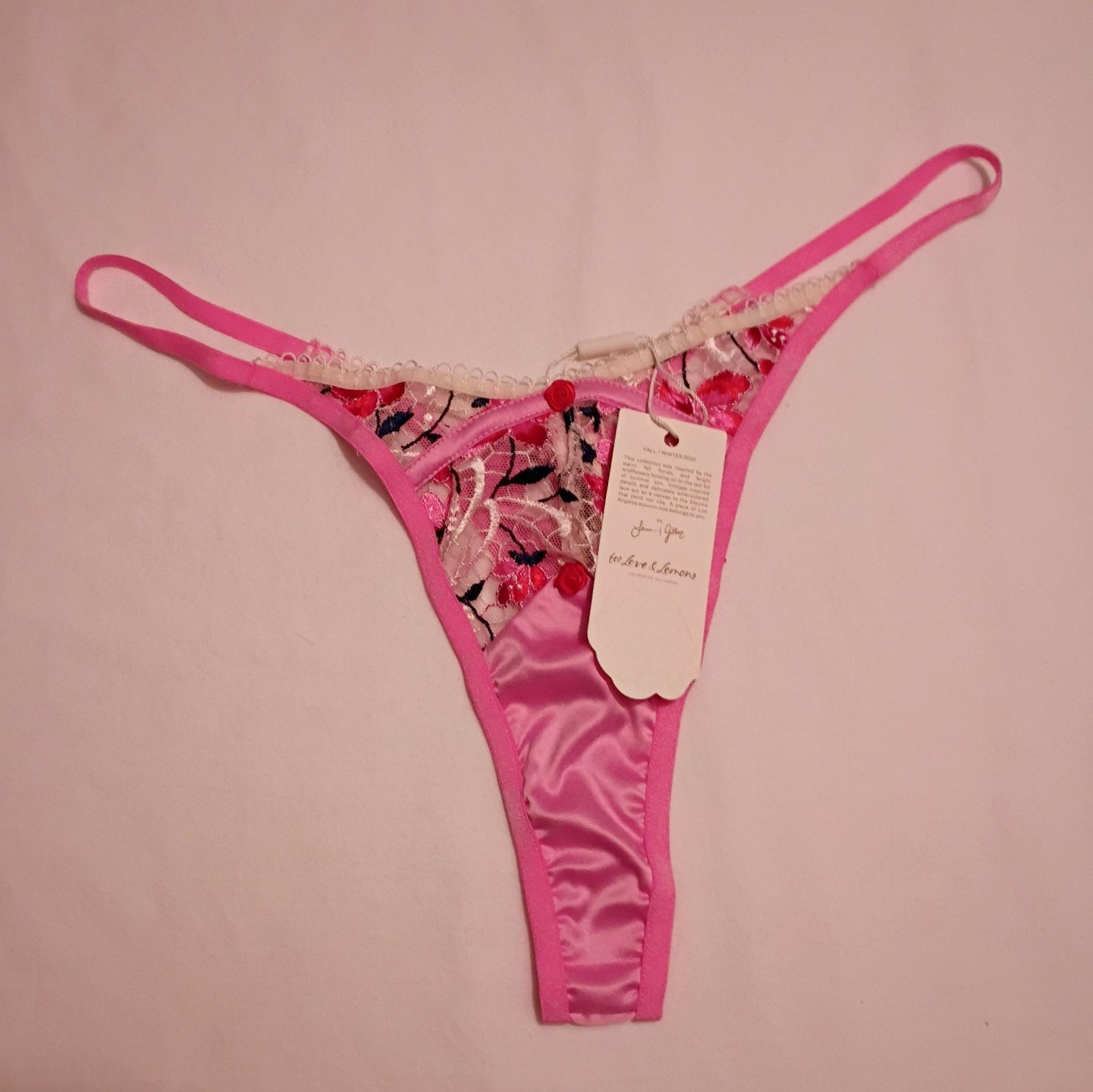 NWT! Large VS/For Love & Lemons Thong Panty