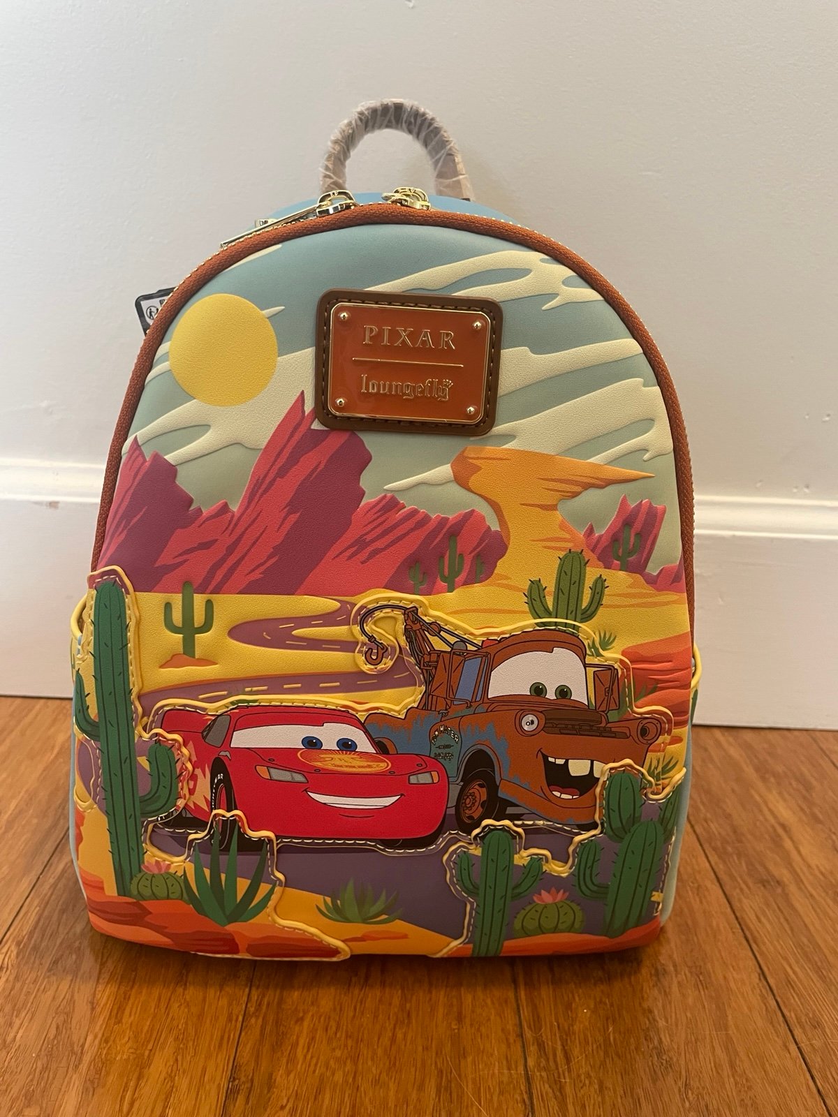NWT Loungefly Pixar Cars Lightning Mcqueen backpack