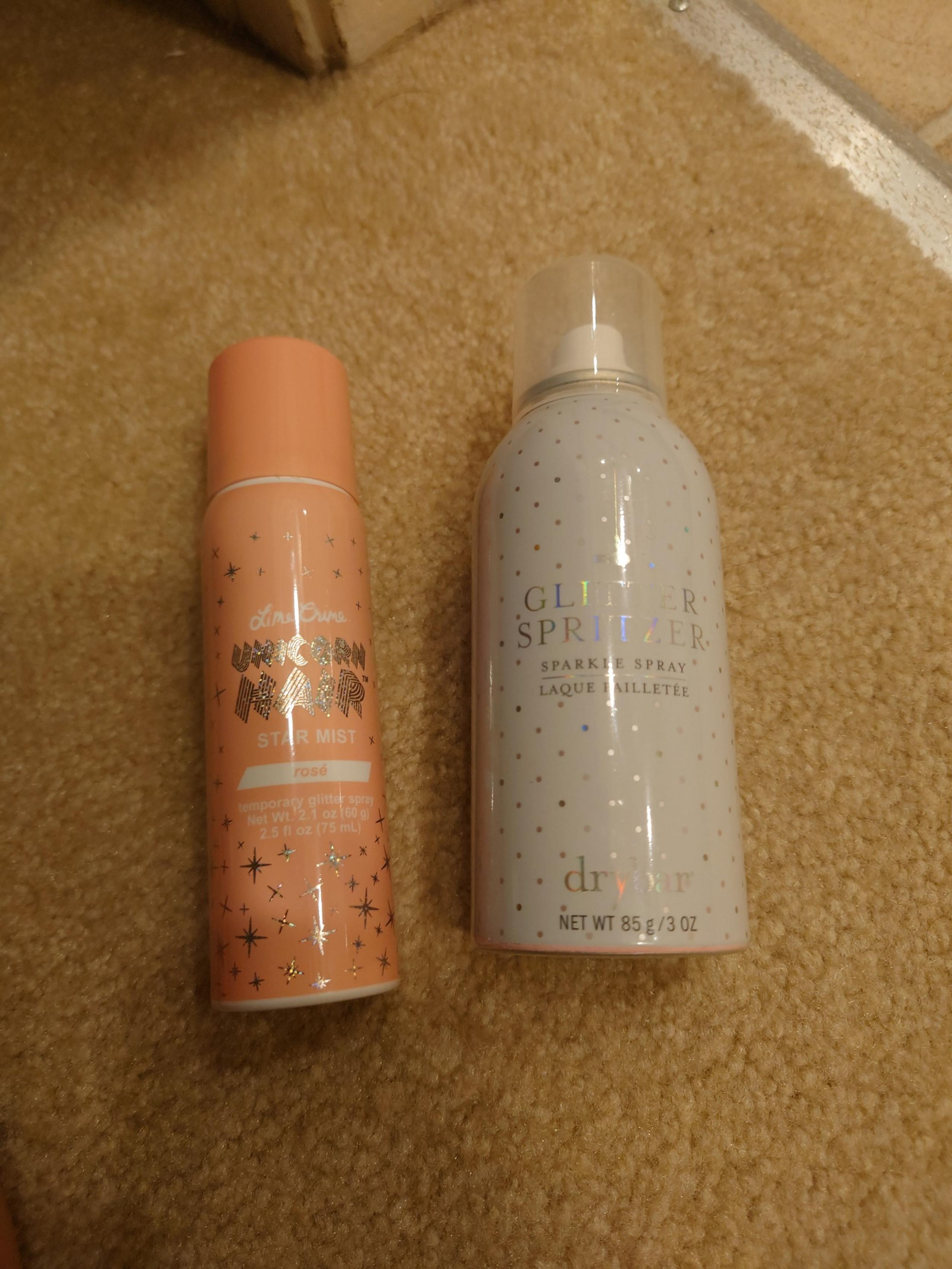 Glitter spray