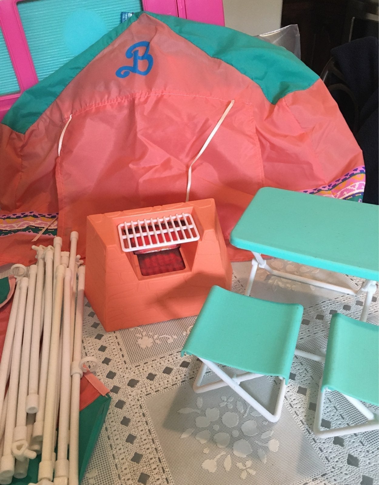 Vintage Barbie Western Fun Camping