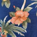 Caribbean pure silk Hawaiian button up shirt floral palm trees summer vacation