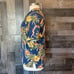 Caribbean pure silk Hawaiian button up shirt floral palm trees summer vacation