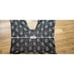 Conrad C Collection floral crochet shawl in gray and black.