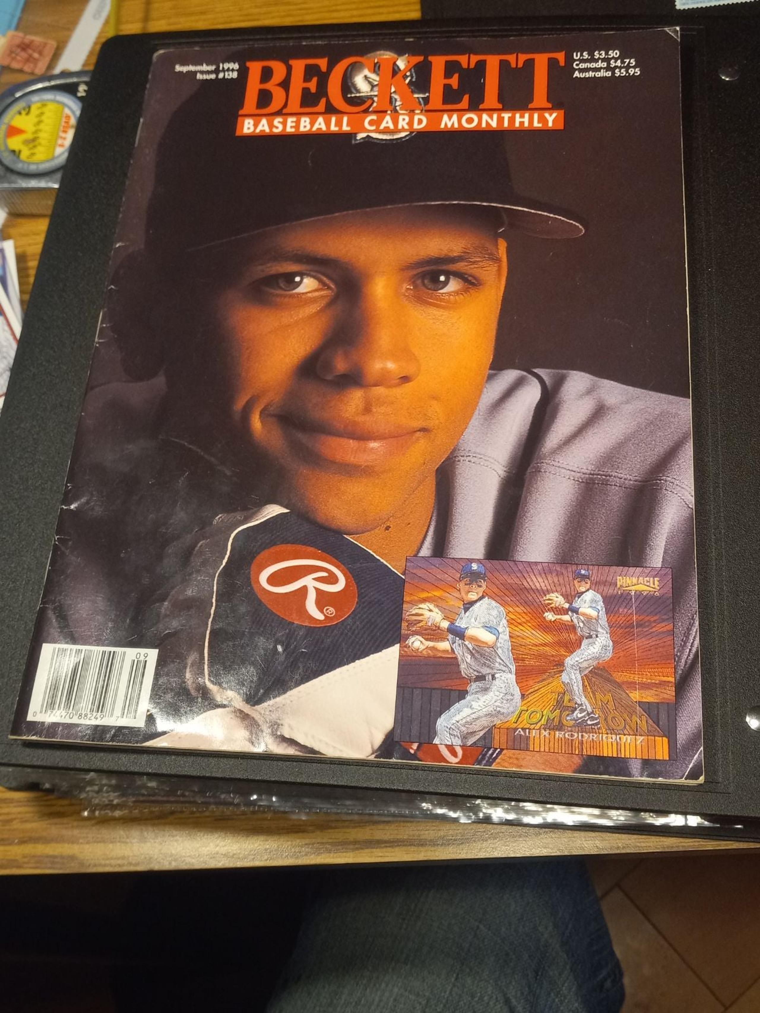 Beckett baseball card monthly 1996 Alex Rodriguez