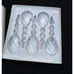 Fifth Avenue Crystal Faceted Clear Crystal Drops Ornaments Set Of 5 New Heavy